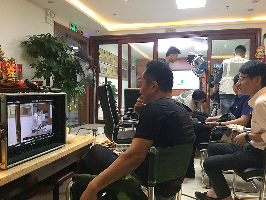 綠奧環(huán)境企業(yè)專(zhuān)題片拍攝現(xiàn)場(chǎng)